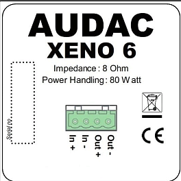 AUDAC XENO6/B, двухполосная акустическая система